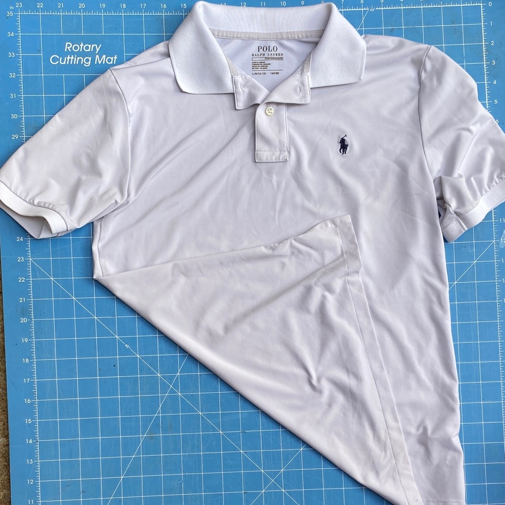 Polo by Ralph Lauren Classic White Shirt with Dark Blue Logo